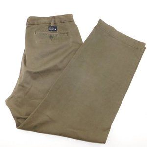 Nautica "Clipper" Olive Green Relax Fit Khaki Pants